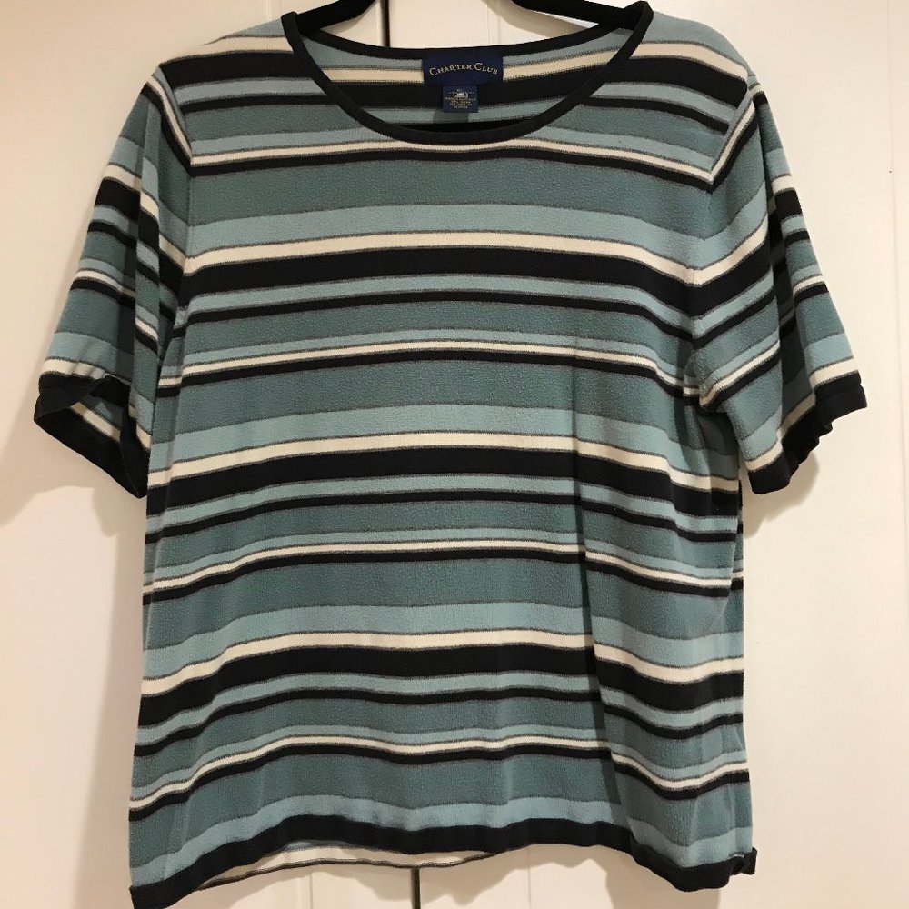 Charter Club Women's Striped Shirt